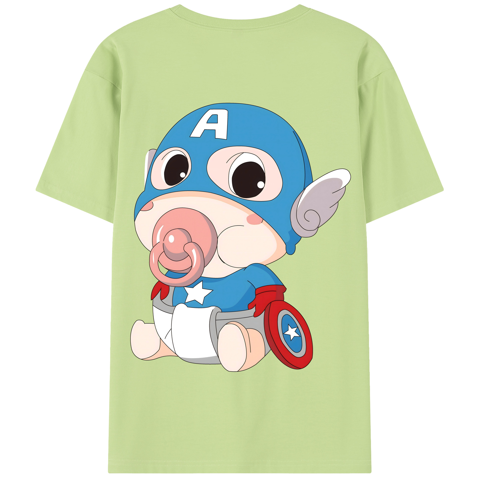 （画像用） アベンジャーズ The Avengers 綿100％半袖Tシャツ（背面プリント）